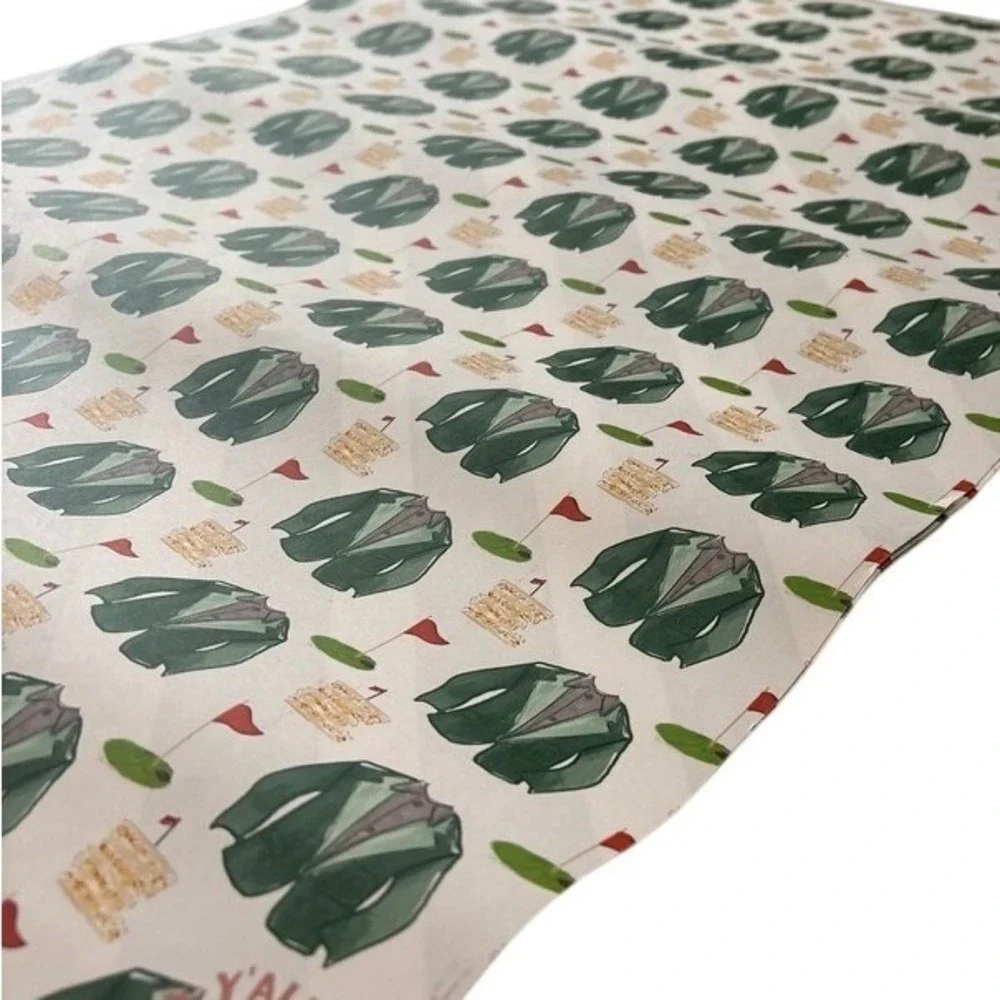 12‎ Sheets of New Golf Masters Wrapping Paper Reversible
